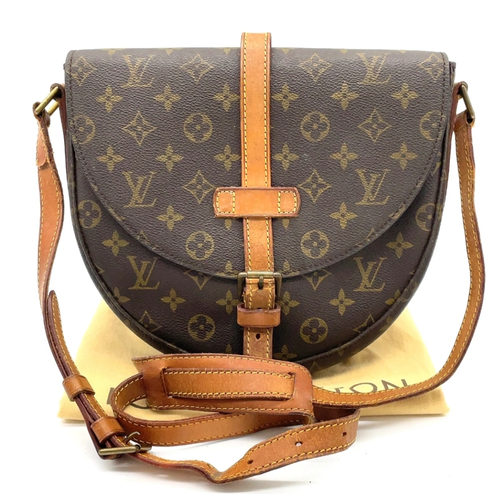 LOUIS VUITTON Chantilly GM Monogram Vintage Crossbody Shoulder Bag